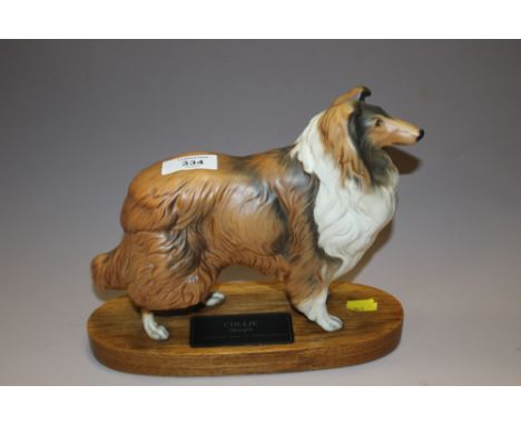 A BESWICK ROUGH COLLIE DOG FIGURE MATT FINISH