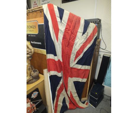 A LARGE UNION JACK FLAG BY JOHN'S AND SONS LIMITED OF WORCESTER 