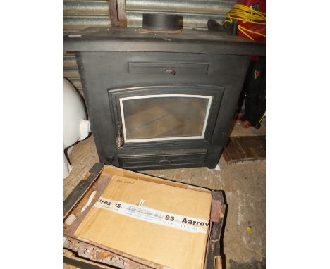 A LARGE CAST BURNER (ARROW STAFFORD 90 MULTIFUEL)