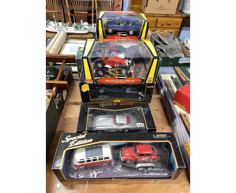 Eight boxed Maisto and Burago large scale models to include a Special Edition Show Haulers Series set
