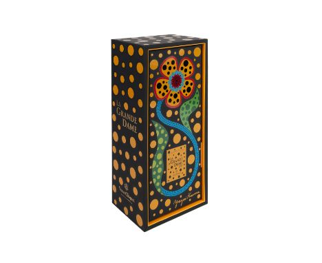 Yayoi Kusama,Japanese b.1929-La Grande Dame, Veuve Clicquot collaboration Champagne and display box, 2012;2012 vintage Veuve 