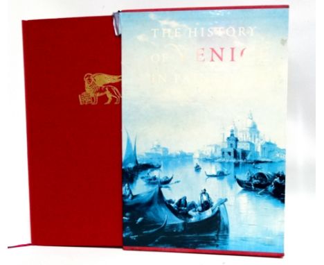 DUBY Georges &amp; LOBRICHON Guy, The History of Venice in Painting - Abbeville Press, red cloth with gilt details, within a 