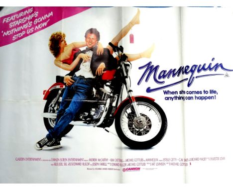 An original UK Quad film poster - 'Mannequin', 764 x 1014mm.