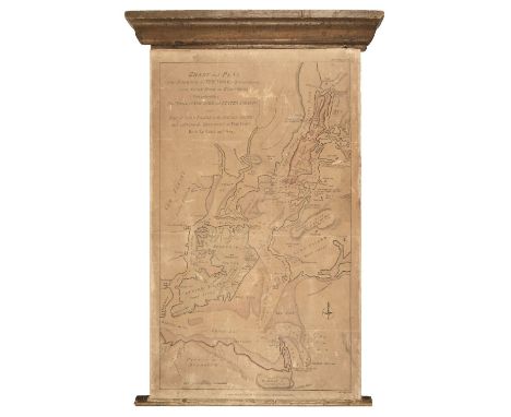 North America. Lodge (James), Chart and Plan of the Harbour of New York &amp; the Couny. Adjacent, from Sandy Hook to Kingsbr