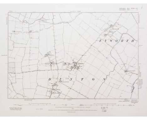 Ordnance Survey. A Collection of approximately 175 maps, late 19th century, uncoloured sheets from various parts of the Unite