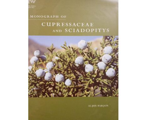 Farjon (Aljos). A Monograph Of Cupressaceae and Sciadopitys, Kew: Royal Botanic Gardens, 2005, numerous monochrome illustrati