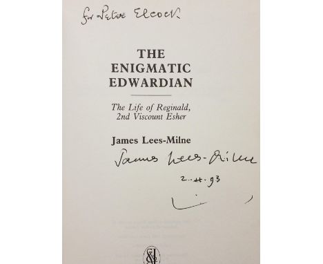 Lees-Milne (James). Ancestral Voices, 1st edition, London: Chatto &amp; Windus, 1975Prophesying Peace, 1st edition, 1977Caves