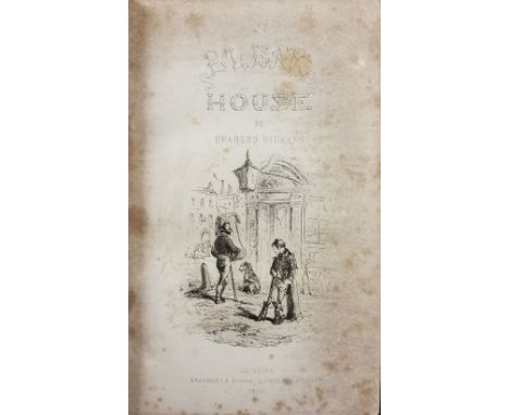 Dickens (Charles). Bleak House, 1st edition, London: Bradbury Evans, 1853, monochrome illustrations by H. K. Browne later end