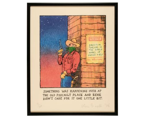 Crumb (Robert, 1943- ). Please Warm my Weiner, 2007, silkscreen in colours, signed and numbered by the artist 167/200 lower c