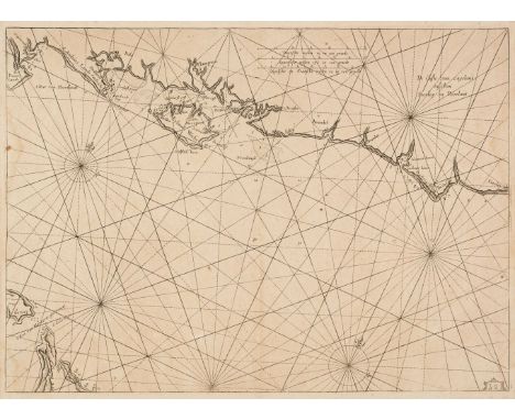 Sea Charts. Colom (Jacob), De Custe Van Engleant Tuschen Fierlt en Poorlant, Amsterdam, 1688, uncoloured engraved sea chart o