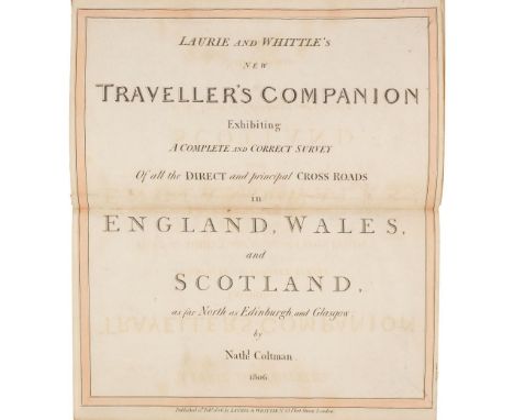 Laurie (Robert &amp; Whittle James). Laurie and Whittle's New Traveller's Companion: Exhibiting a Complete and Correct Survey