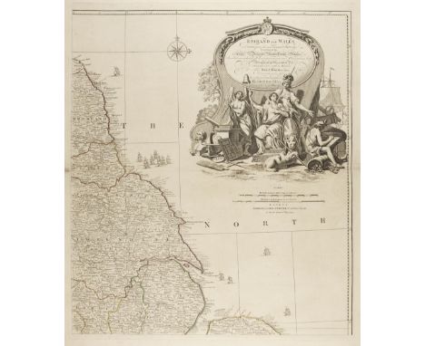 England &amp; Wales. Rocque (John), England and Wales drawn from the most accurate Surveys containing all the Cities, Borough