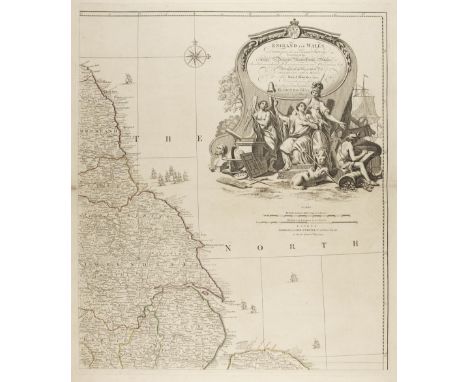 England &amp; Wales. Rocque (John), England and Wales drawn from the most accurate Surveys containing all the Cities, Borough