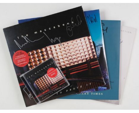 The Maccabees "Marks To Prove It", fully sealed Limited Edition blue/navy vinyl LP signed by all band members (2015, Fiction 