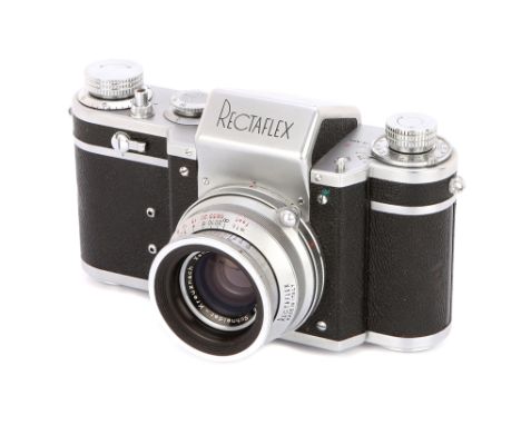 1952-56, chrome, serial no. 27028, with Schneider Xenon f/2 50mm lens, chrome, serial no. 3430366, body, VG, shutter working,