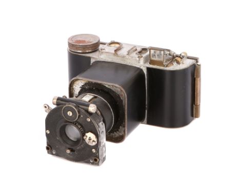 circa 1943; this camera appears to be unique and is reputed to have been made by an Italian prisoner of war in a camp in Pert