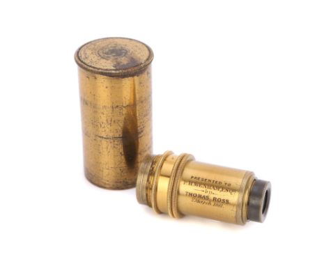 English, dated 1861, engraved 1 1/2in Ross LONDON to one side and PRESENTED TO F. H. WENHAM ESQR By THOMAS ROSS March 1861 to