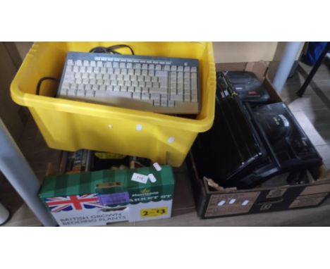BOX CONTAINING PS1 , BOX CONTAINING SAGA CONSOLE ETC