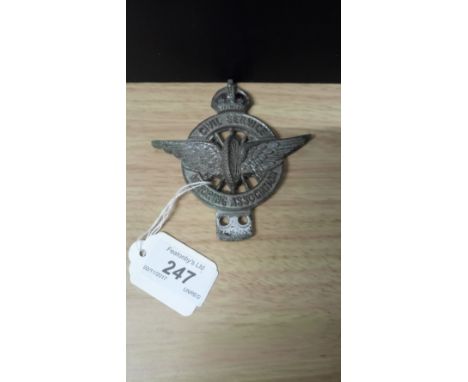 VINTAGE ' CIVIL SERVICE MOTORING ASSOCIATION ' CAR BADGE