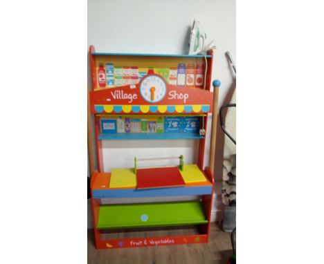 CHILD'S SHELF UNIT & VILLAGE SHOP