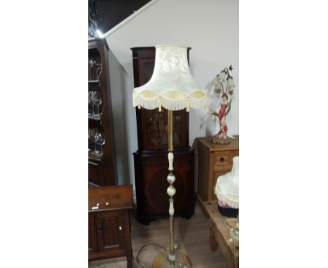VINTAGE ONYX STANDARD LAMP & TABLE LAMP