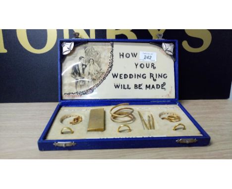 VINTAGE ' HOW YOUR WEDDING RING IS MADE ' SHOP DISPLAY