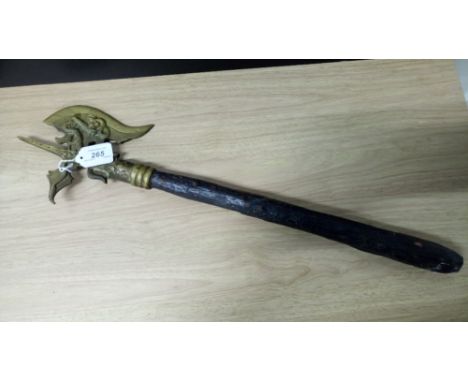DECORATIVE BRASS 'DRAGON ' AXE