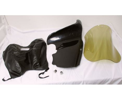 1955 Vincent Black Knight Screen, lefthand engine fairing and tank cover All lots in this sale are sold as is and bidders mus
