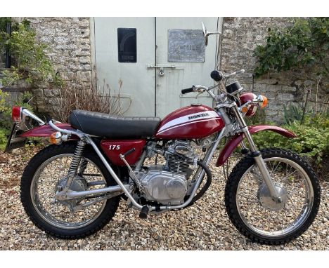 1970 Honda SL175 Registration number LWT 296H Frame number SL1751006676 Engine number 1007192 Imported in 2021 Recent work in