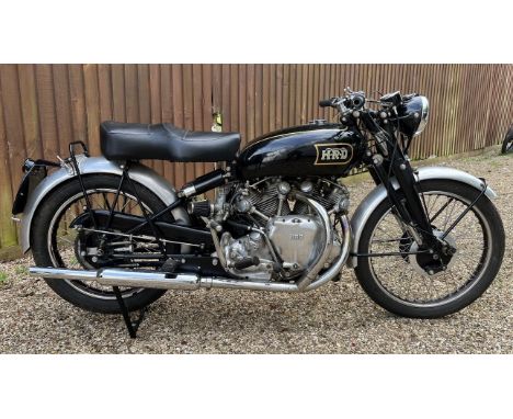 1949 Vincent Rapide Series B Registration number 371 UXU Frame number F10AB/1/2614 Engine number RC 4514 Matching numbers ori