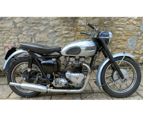 1957 Triumph Tiger 110 Not registered Frame number 010992 Engine number T110 010992 Original machine ideal for restoration Ru