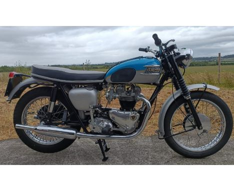 1962 Triumph Bonneville T120 Registration number ROO 802 Frame number TD120D17506 Engine number T120D17506 From a deceased es