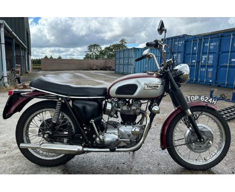 1970 Triumph Bonneville T120 Registration number TOP 624H Frame number HC23435T120 Engine number HC23435 9,636 recorded miles