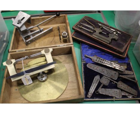 Gauges and tools, screw cutters etc