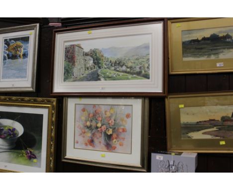 Graham Cowan print and floral print