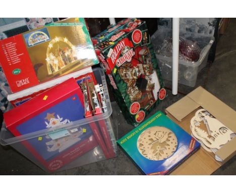 Light up Christmas decorations etc  