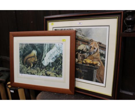 Limited edition signed print "Eric" by Graham Jones and print by Vic Grainger "Delayed Departure"
