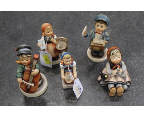 Five Hummel figures 
