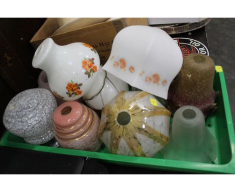 Vintage glass light shades