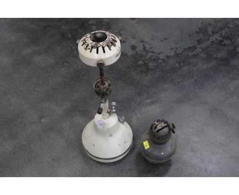 Bialaddin pressure table lamp Model T10 and another lamp