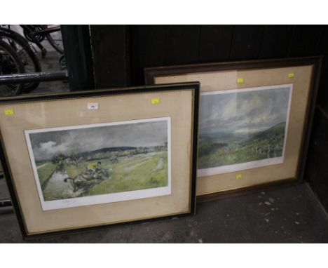 Two hunting prints