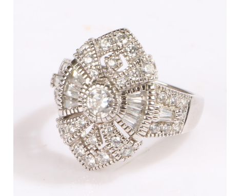 Silver ring set with cubic zirconia, ring size N 1/2, 6.4gNo visible condition issues