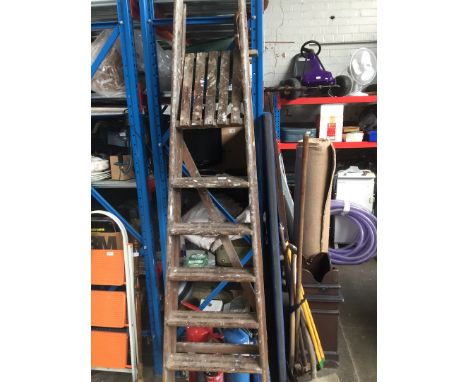 Wooden step ladder 