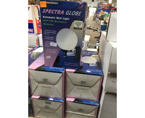 5 new boxed security globe lights 