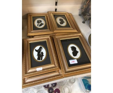 Modern miniature portrait prints 