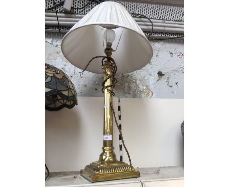 Brass coloumn lamp 