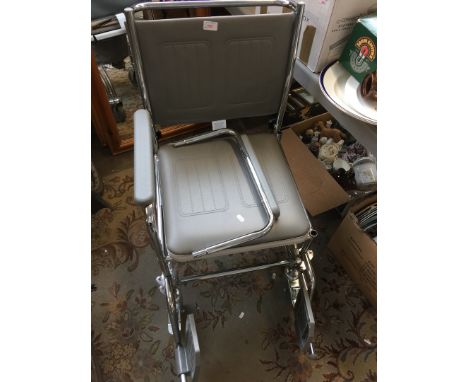 A commode chair 