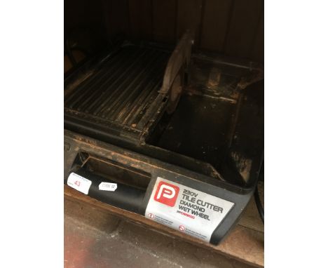 A 230V electric tile cutter 