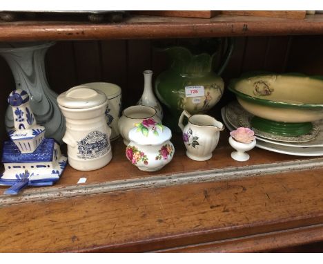 Shelf of pottery 