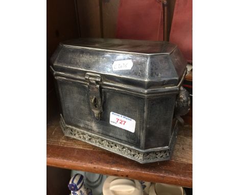 Metal tea caddy 